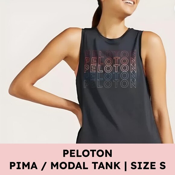 Peloton Tops - 🚴‍♀️ Sleek Peloton Supima Cotton Blend Racerback Tank – Size S